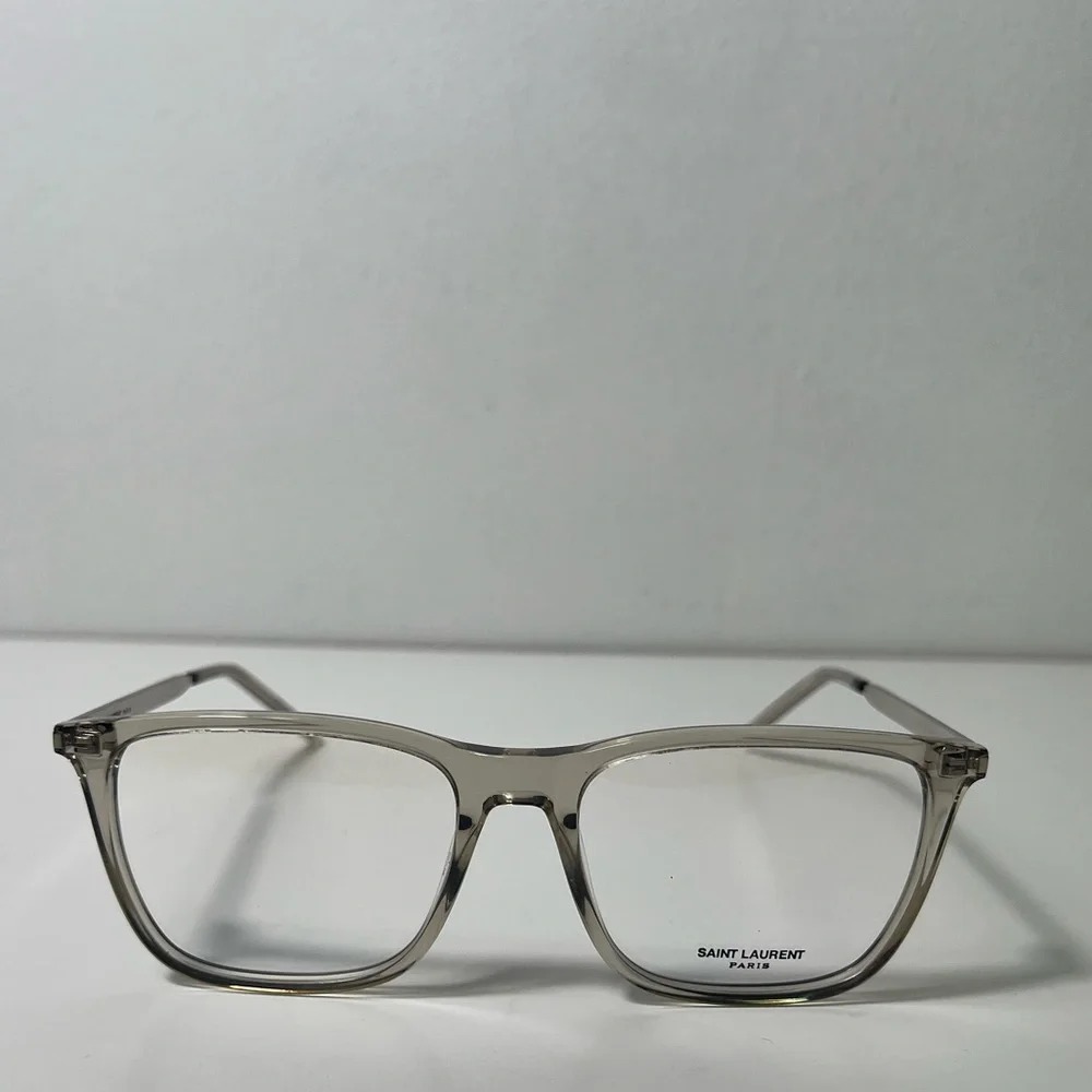 Yves Saint Laurent YSL Shiny Transparent Eyewear Eyeglasses Glasses